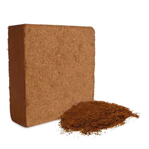 SUBSTRAT FERTIL DE TURBA DIN FIBRA DE COCOS (COCO PEAT) PENTRU HORTICULTURA - 5 KG