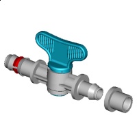 Robinet cu inel de siguranta si garnitura D16mm