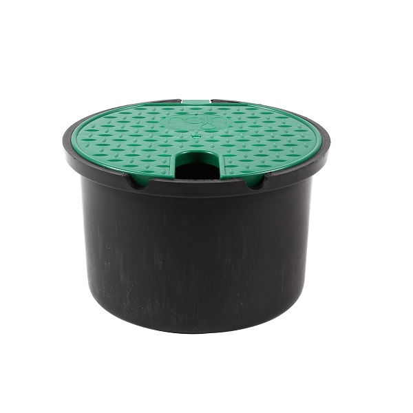 Cutie rotunda cu hidrant rapid + cheie, 3/4', capac decupat