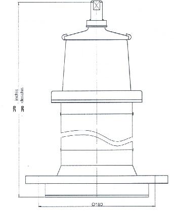 Vana hidrant DN100 scurta