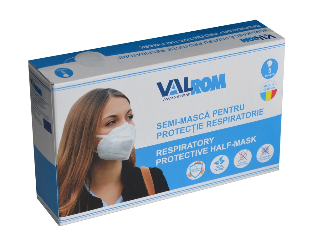 SEMI-MASCA PROTECTIE RESPIRATORIE FFP2 P22 SET 5BUC