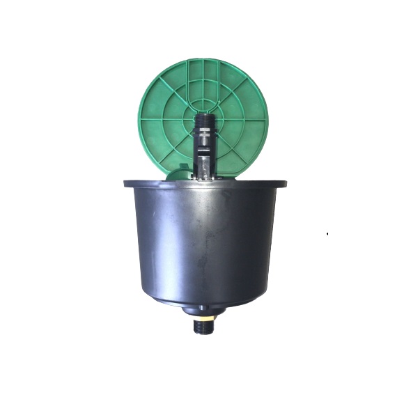 Cutie rotunda cu hidrant rapid + cheie, 3/4', capac decupat